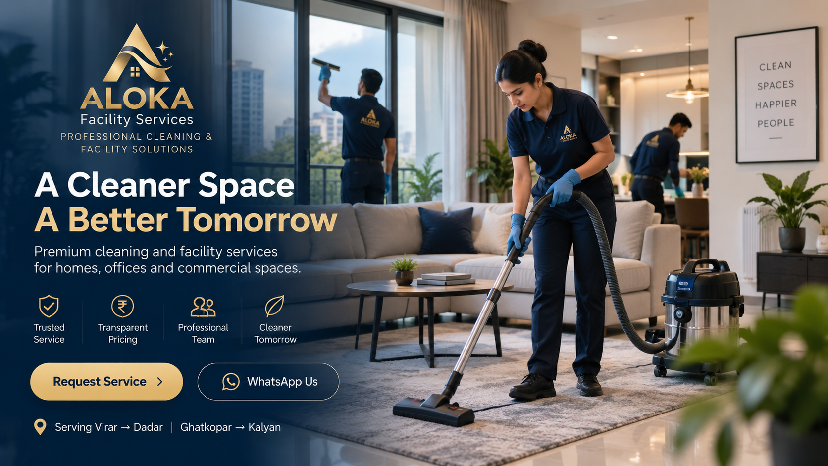 Professional ALOKA cleaning team